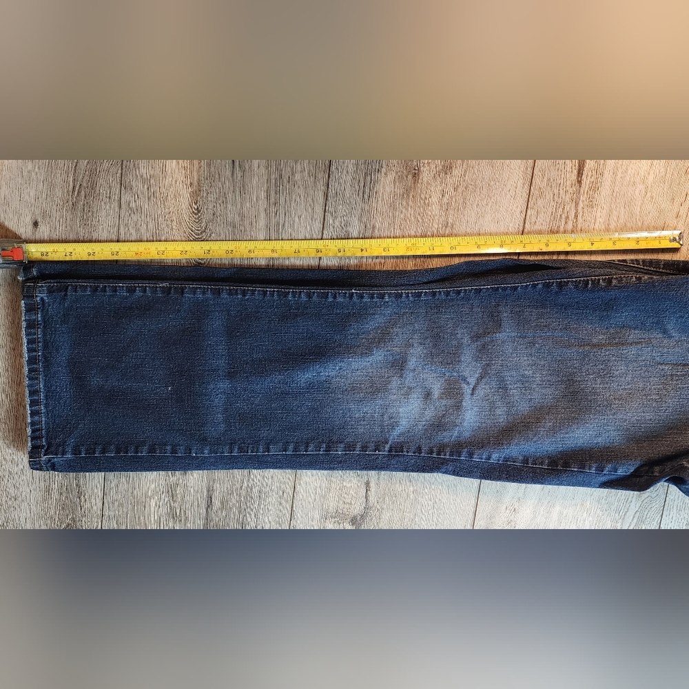 Calvin Klein jeans, dark, bootcut, regular fit distressed cuff & pockets - Picture 8 of 9